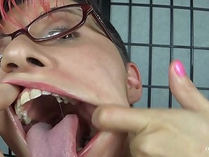 Amateur Fetish Glasses Kinky Mouthful