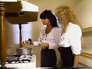 Exotic pornstars Sharon Kane and Jeanna Fine in incredible vintage, hardcore adult movie