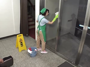 03E1205- male employee who rapes a cleaning lady from behind while cleanin