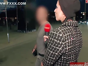 Sexy Porn Bitch With Sexy Standing Tits Is Looking For A Stranger For Public