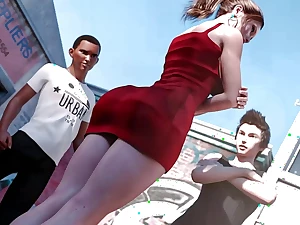 AWAM -the final task - Aiden grabbed Sophia's boobs