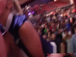 Daniela Evans, Mary Ryder y Arcangel grabando escena en SEB