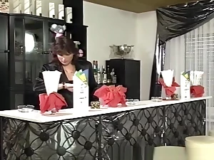 Brunette Mature Bartender Anal Fucked By Customer