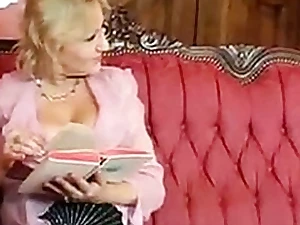 Busty Blonde Mature in Stockings Fucks the Cleaner