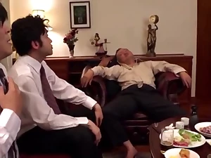 Asian wife fucked by husbands 4 friends