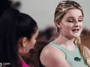 GIRLSWAY Sexy Cougar Sheena Ryder Lies To Fuck A Babysitter