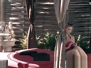 HITZEFREI Big tit German MILF Julia Pink fucked outside